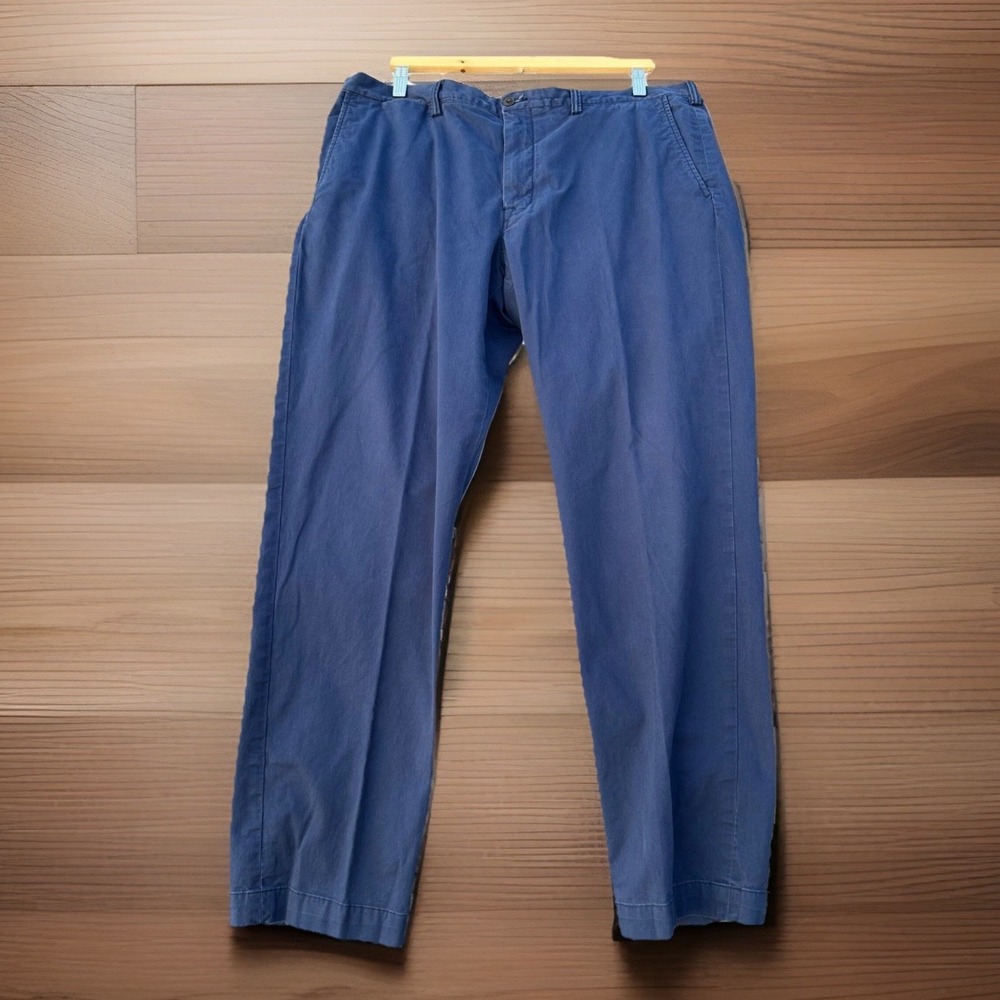 Polo Ralph Lauren Mens Chino Pants 40x31 Federal Blue Stretch Straight Fit